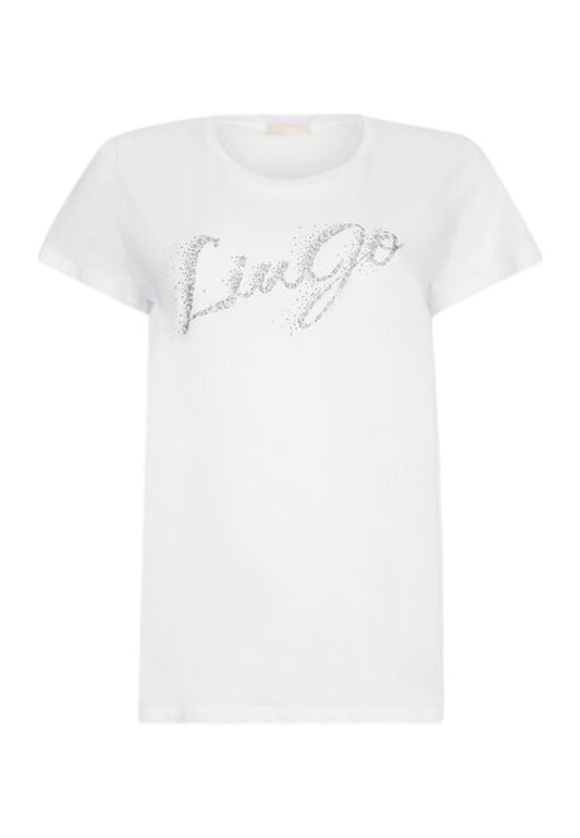 T-Shirt Manica Corta Donna Liu Jo  Faded Liujo Silver UF5266JS904