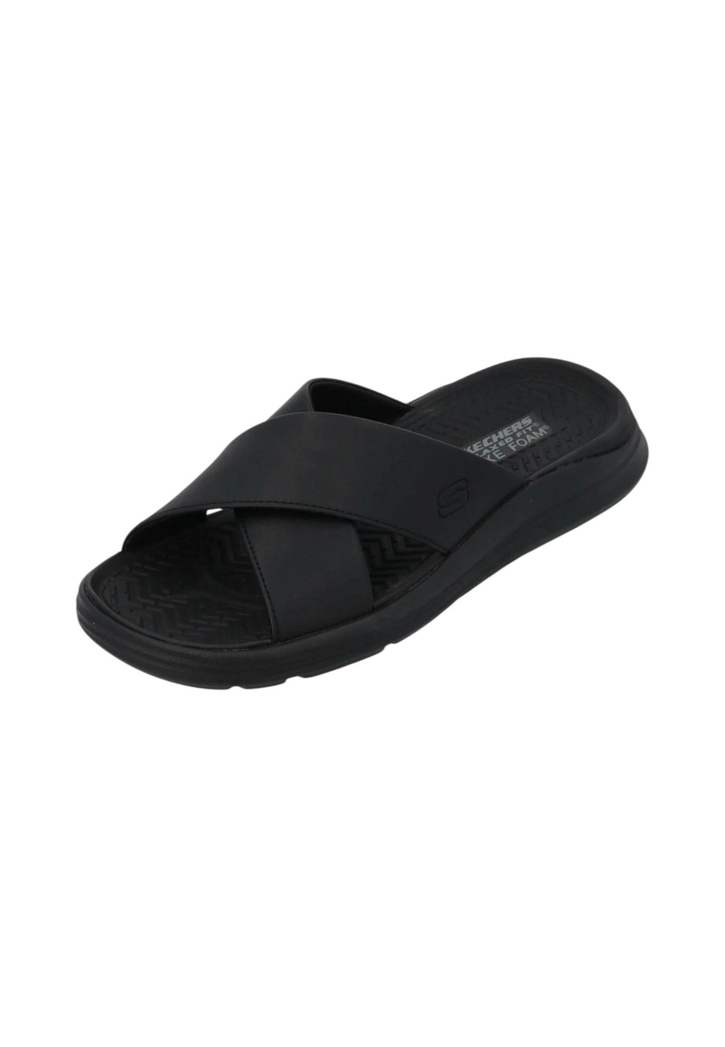 Ciabatte  Uomo Skechers A Doppia Fascia Intrecciata Sargo-Denal 205627