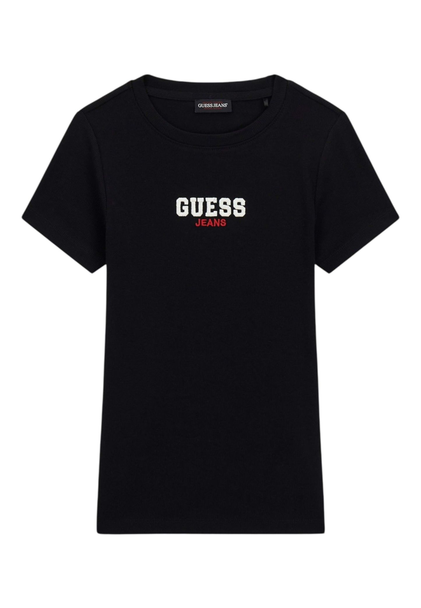 T-Shirt Manica Corta Donna Guess Slim Gj Rib Emb W4YI64KA0H1
