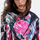 Maglione A Girocollo Donna Desigual Collaborazione M. C. Lacroix, Motivo floreale, Fit oversize, Maglia grossa, Poliestere riciclato Jardim 26WWJF05