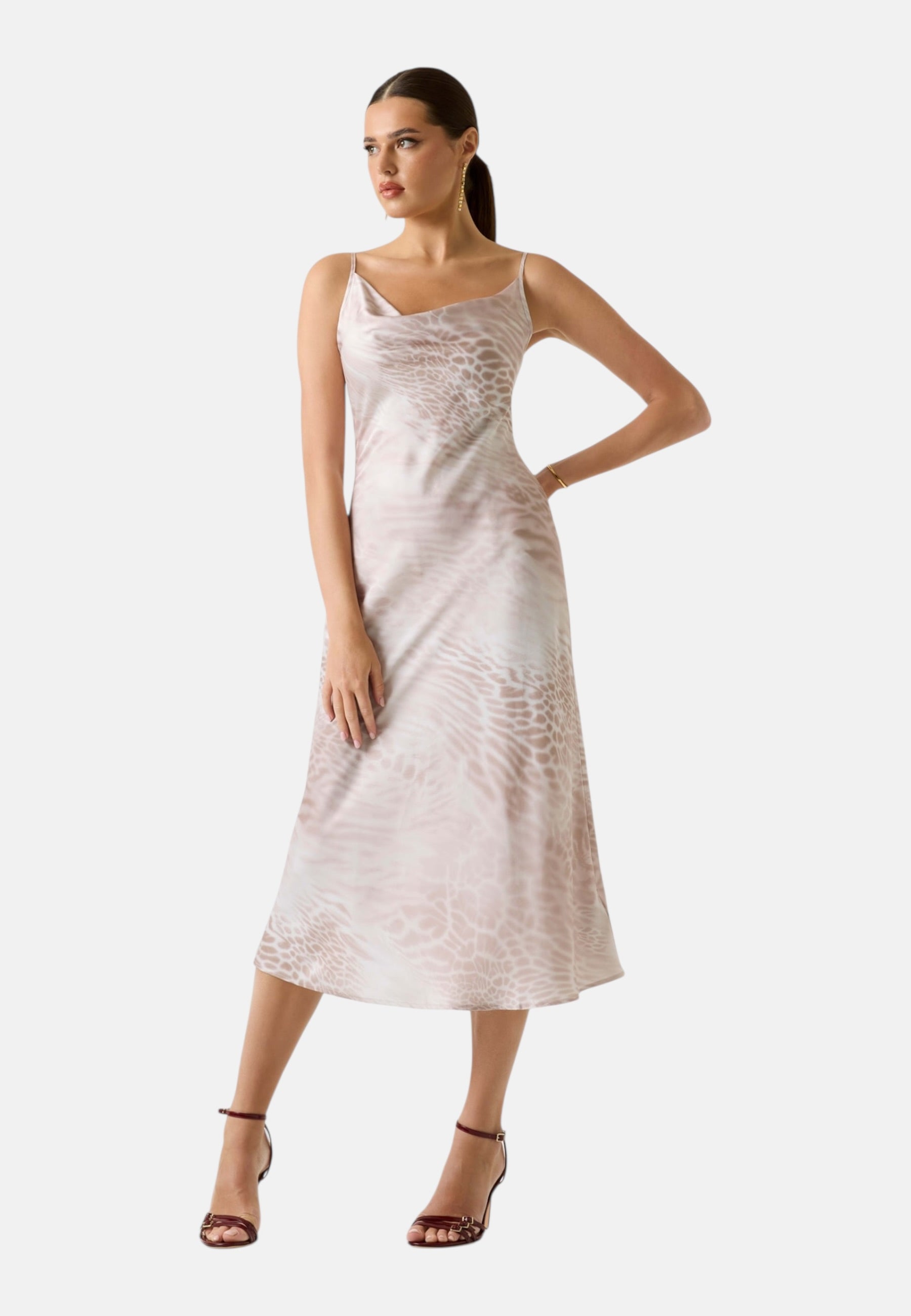 Vestito Lungo Donna Guess  New Akilina W5GK85WH9C2