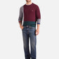 Maglione A Girocollo Uomo Harmont & Blaine Misto lana e cashmere, Design color block, Regular Fit, Finiture a costine, Logo Harmont & Blaine  HRR898030187