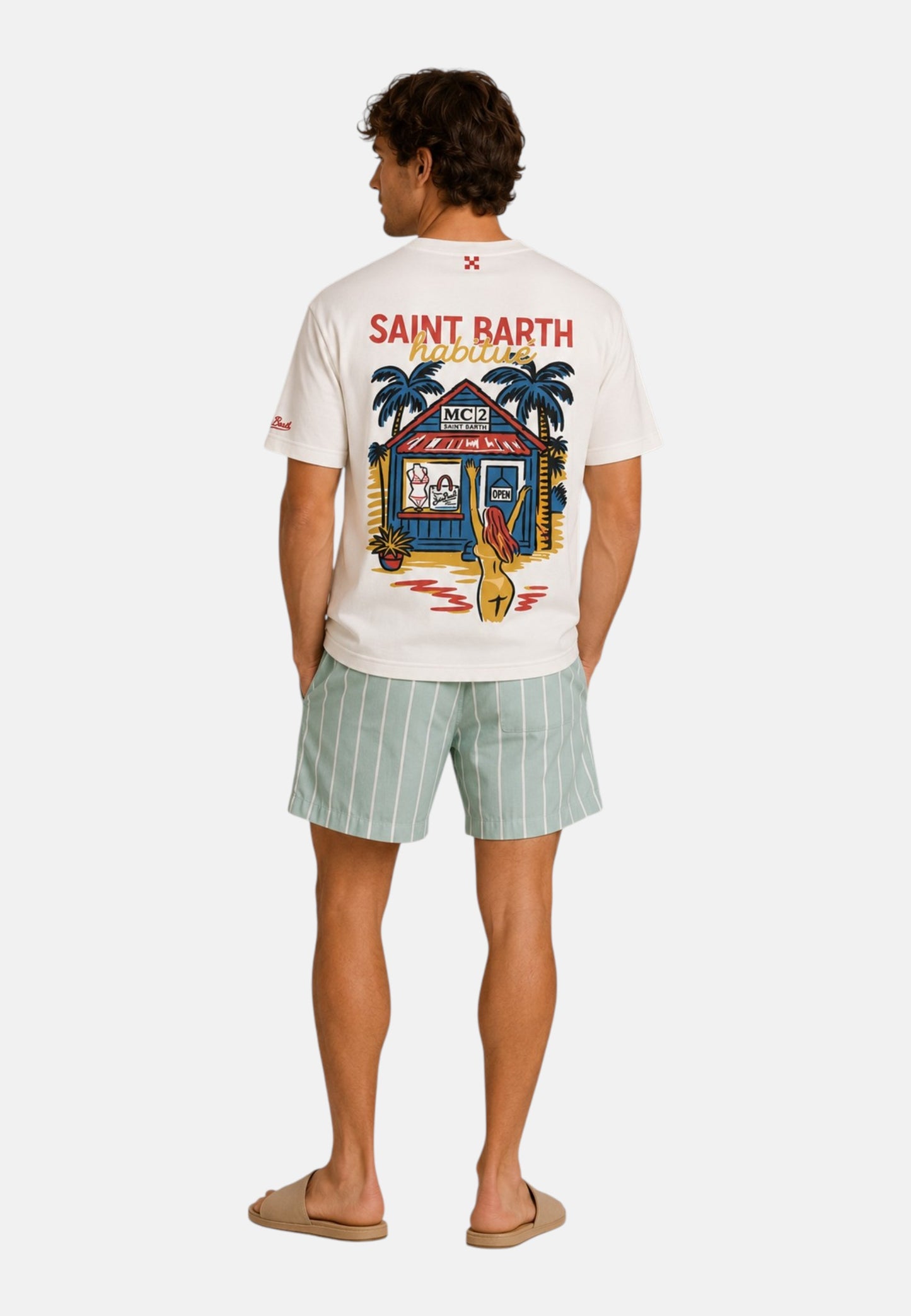 T-Shirt Manica Corta Uomo Mc2 Saint Barth Oversize Sb Shop Delmar DLR0001