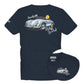 T-Shirt Manica Corta Uomo Mc2 Saint Barth Stampa/Ricamo Fronte E Retro Cpt Dylan Duck Portland PRL0002