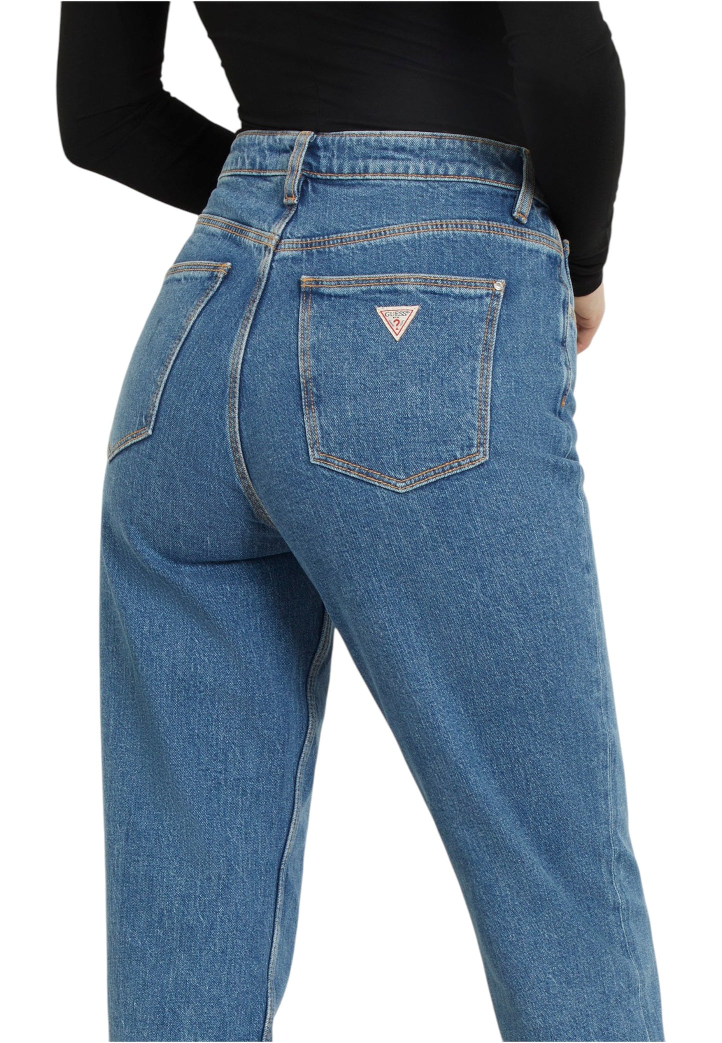 Jeans 5 Tasche Donna Guess  Mom Jean W2YA21D4NH5