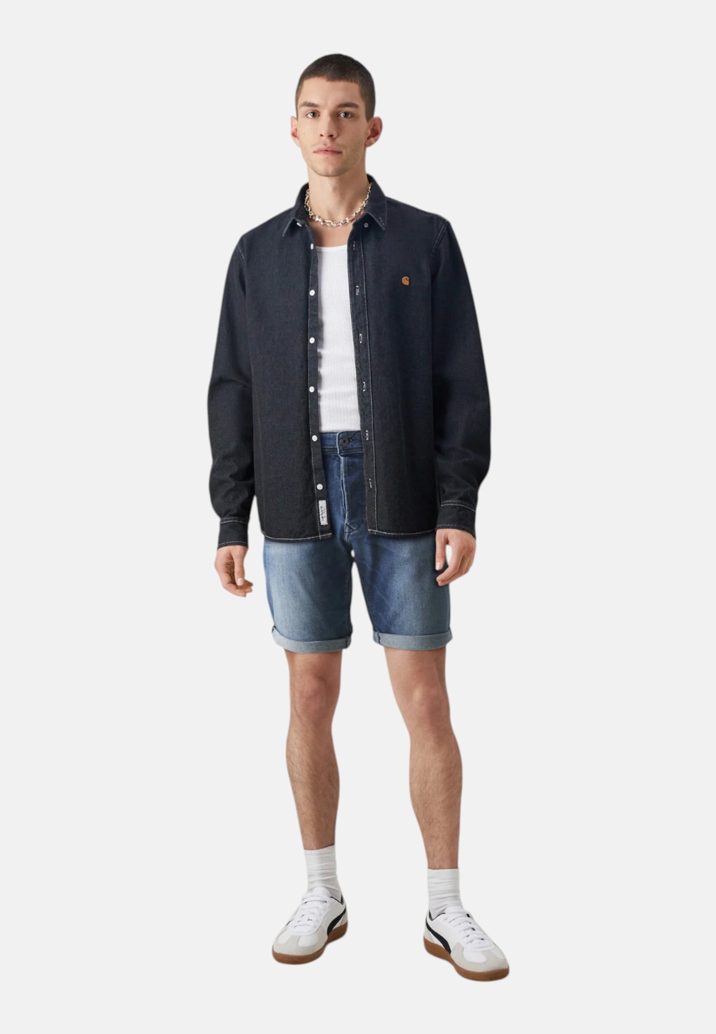 Pantaloncini Jeans Uomo Replay Tapered Fit Rbj.981 Short MA981Y.000.261 C39