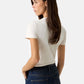 T-Shirt Manica Corta Donna Guess  Camelia Triangle W6RI35J1314