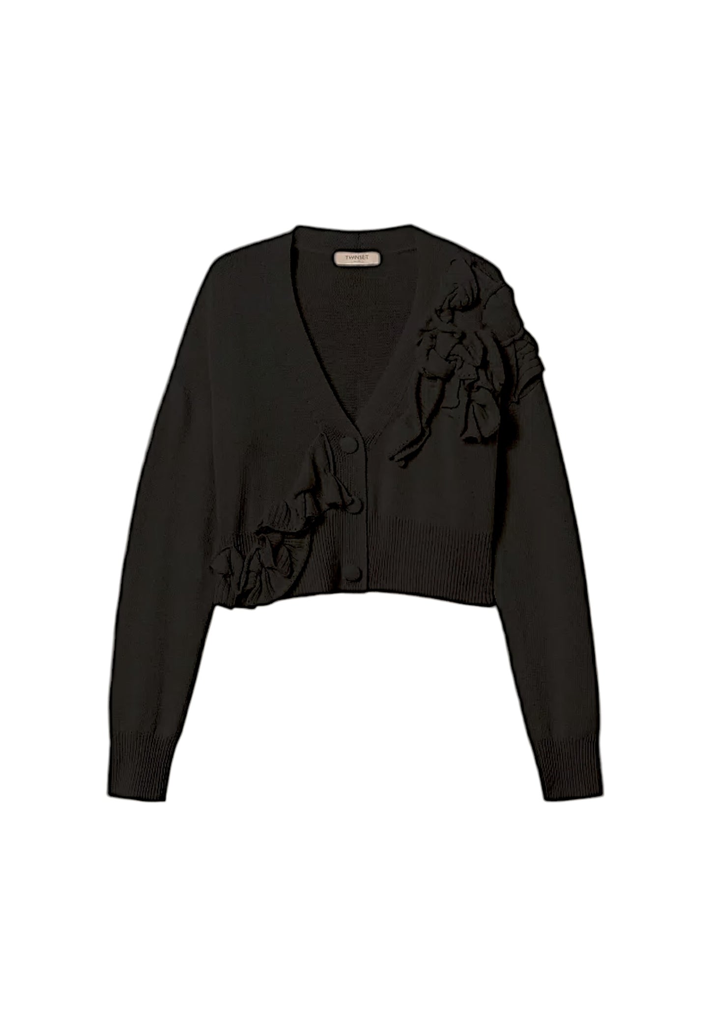 Cardigan  Donna Twinset In Maglia Con Motivo Rouches  242TP3300