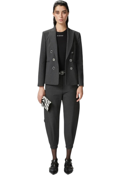 Canotta  Donna Pinko A Costine Con Logo Distinto