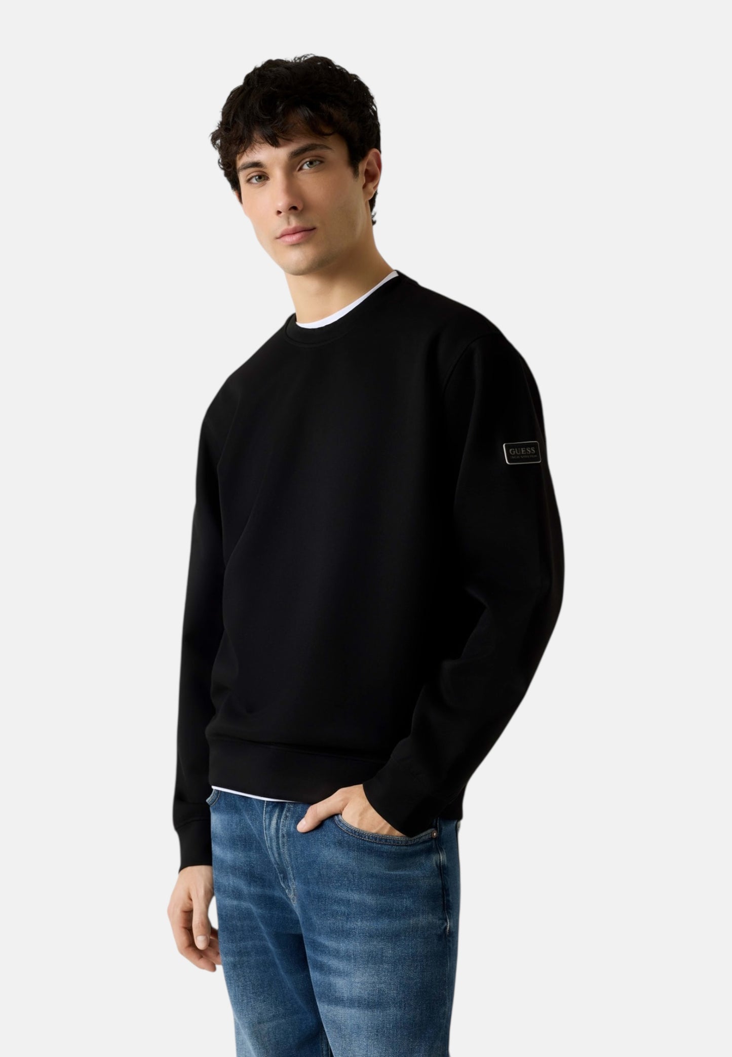 Felpa A Girocollo Uomo Guess  New T.Stretch M6RQ03KD132