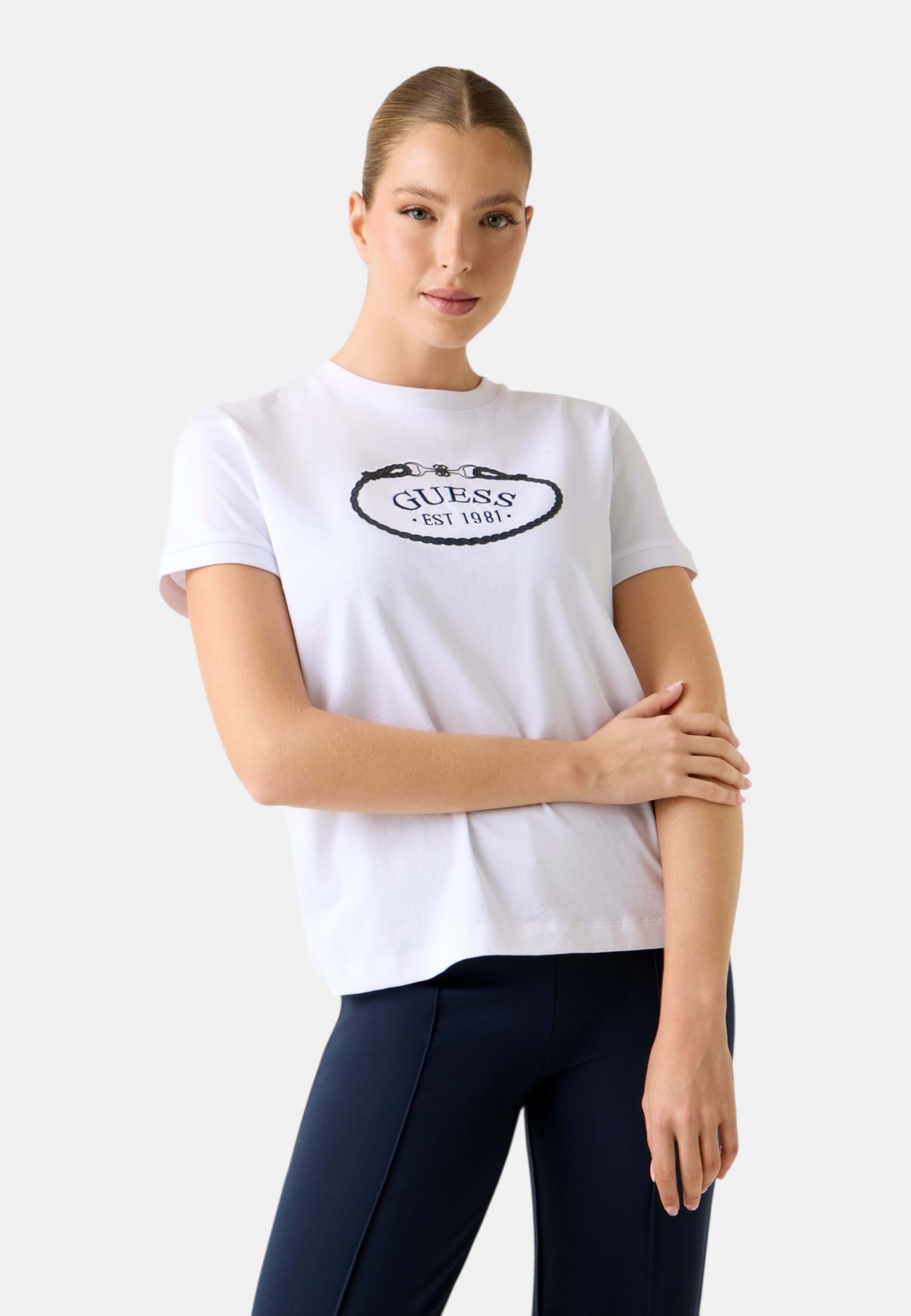 T-Shirt Manica Corta Donna Guess  Rosalba V6RI04K8FQ4