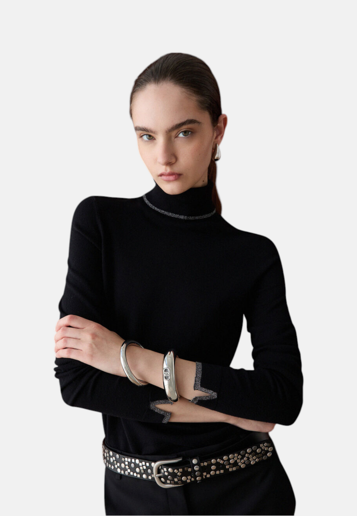 Maglione Collo Alto Donna Liu Jo Basic Fit  WF6013MS49I