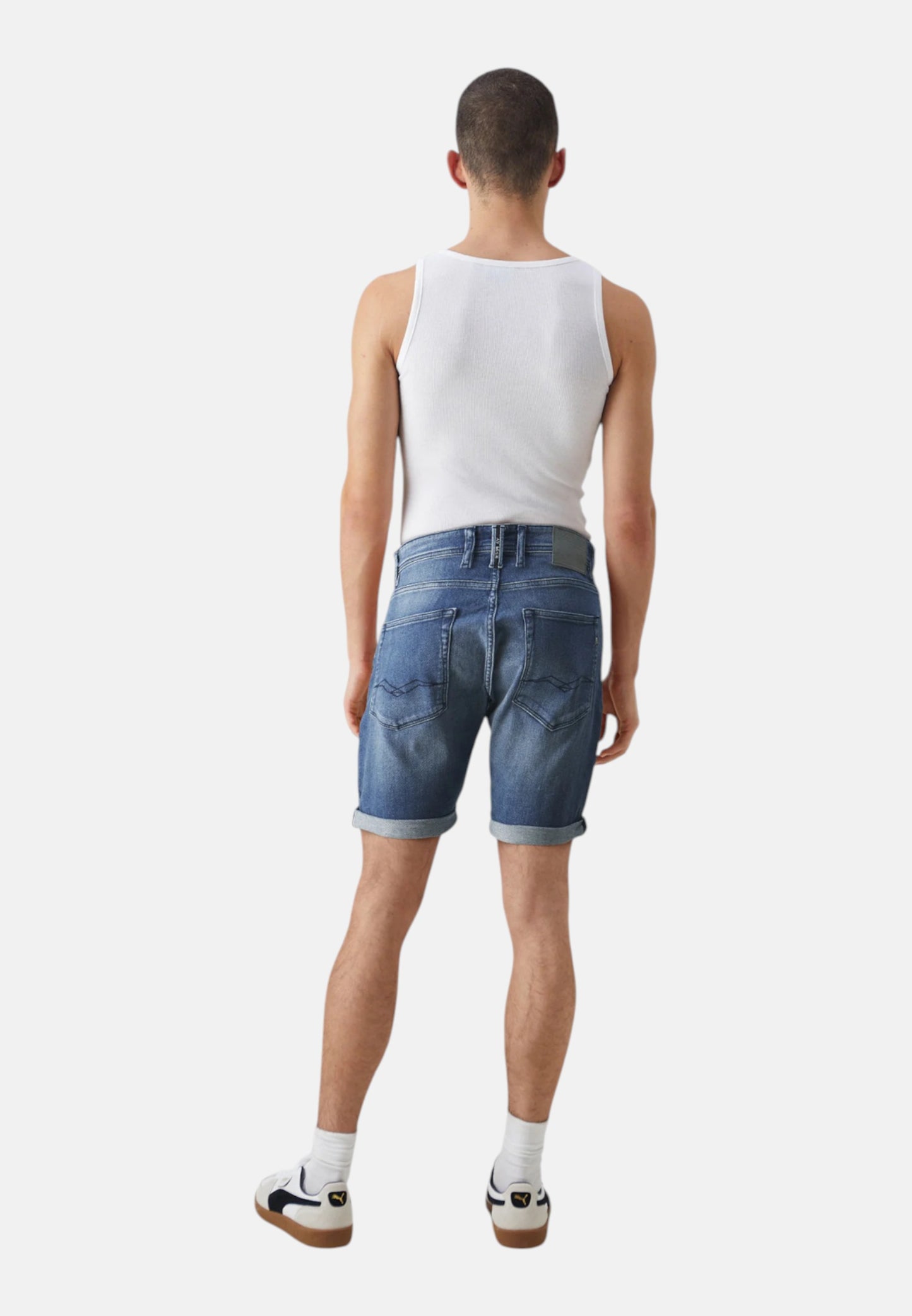 Pantaloncini Jeans Uomo Replay Tapered Fit Rbj.981 Short MA981Y.000.261 C39