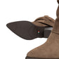 Stivali Con Tacco Donna Nero Giardini Tomaia in pelle scamosciata, gambale morbido arricciato, punta affusolata, tacco largo, dettaglio logo, Made in Italy  I617147D