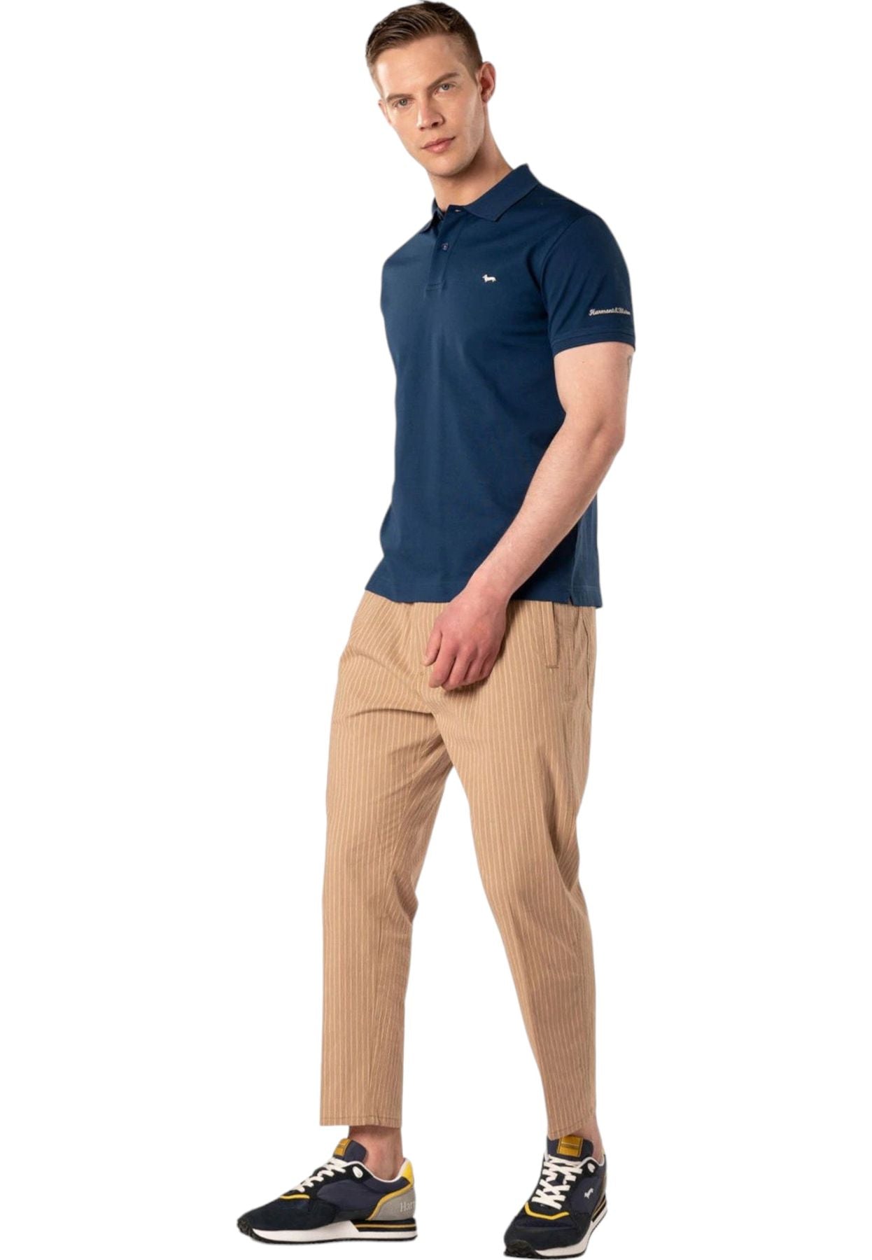 Polo Manica Corta Uomo Harmont & Blaine Con Lettering E Logo  LRL030021148