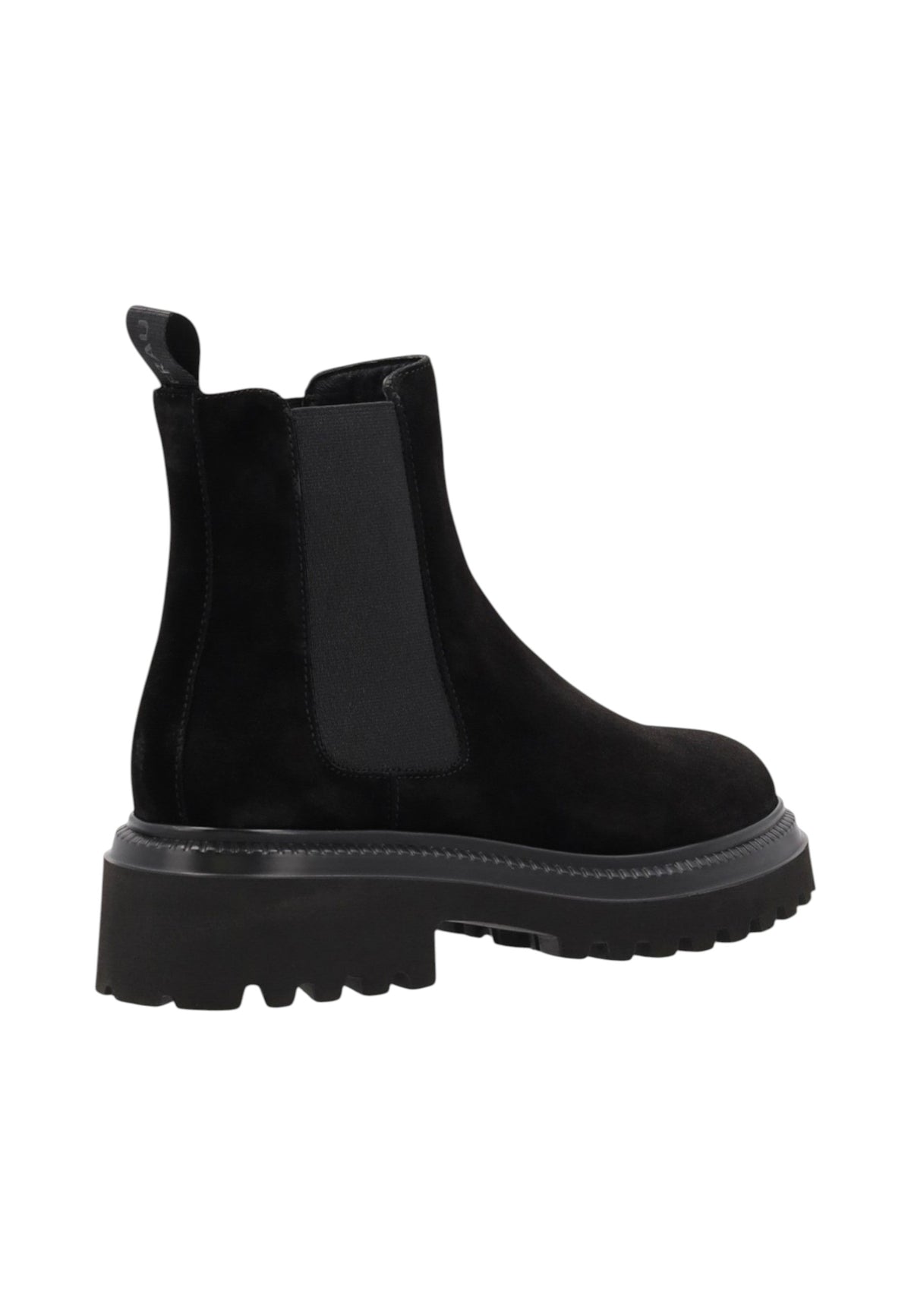 Stivaletti Chelsea Donna Frau Pelle scamosciata, Suola chunky carrarmato, Sottopiede fisso, Suola leggera, Made in Italy Softy A78C3