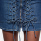 Vestito Corto Donna Liu Jo In Denim Con Stringhe Liu Jo feat ELODIE UA6508D0399