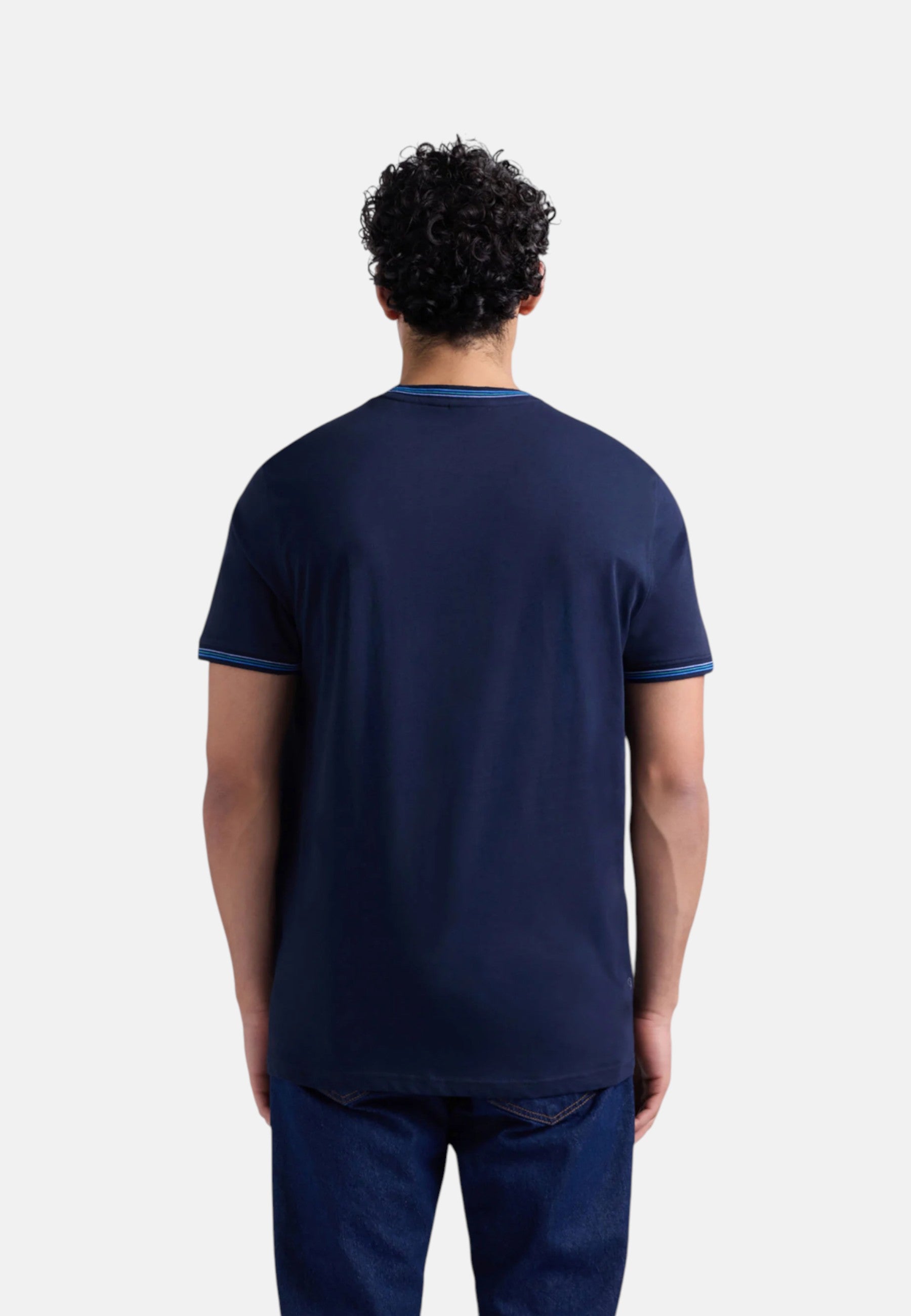 T-Shirt Manica Corta Uomo Harmont & Blaine Con Collo E Orli Rigati  IRQ415021055