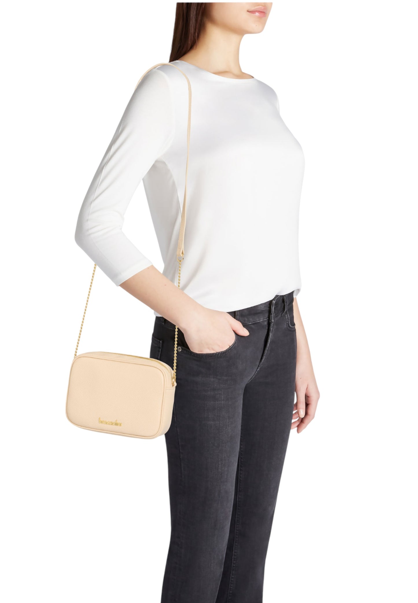 Borsa A Tracolla Donna Braccialini Mini Bag Jinny Leather B18480PP