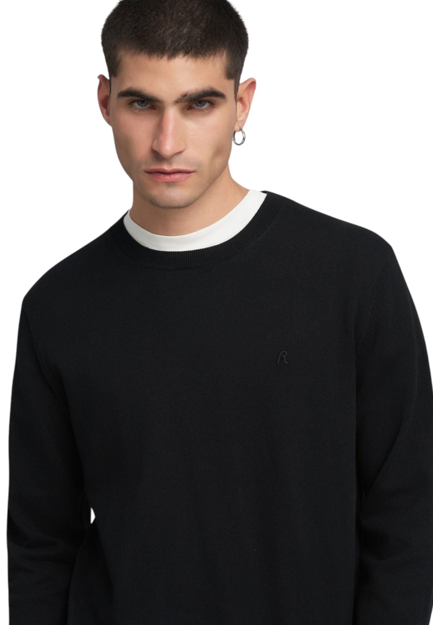Maglia A Girocollo Uomo Replay Con Ricamo R  UK4851.000.G22578