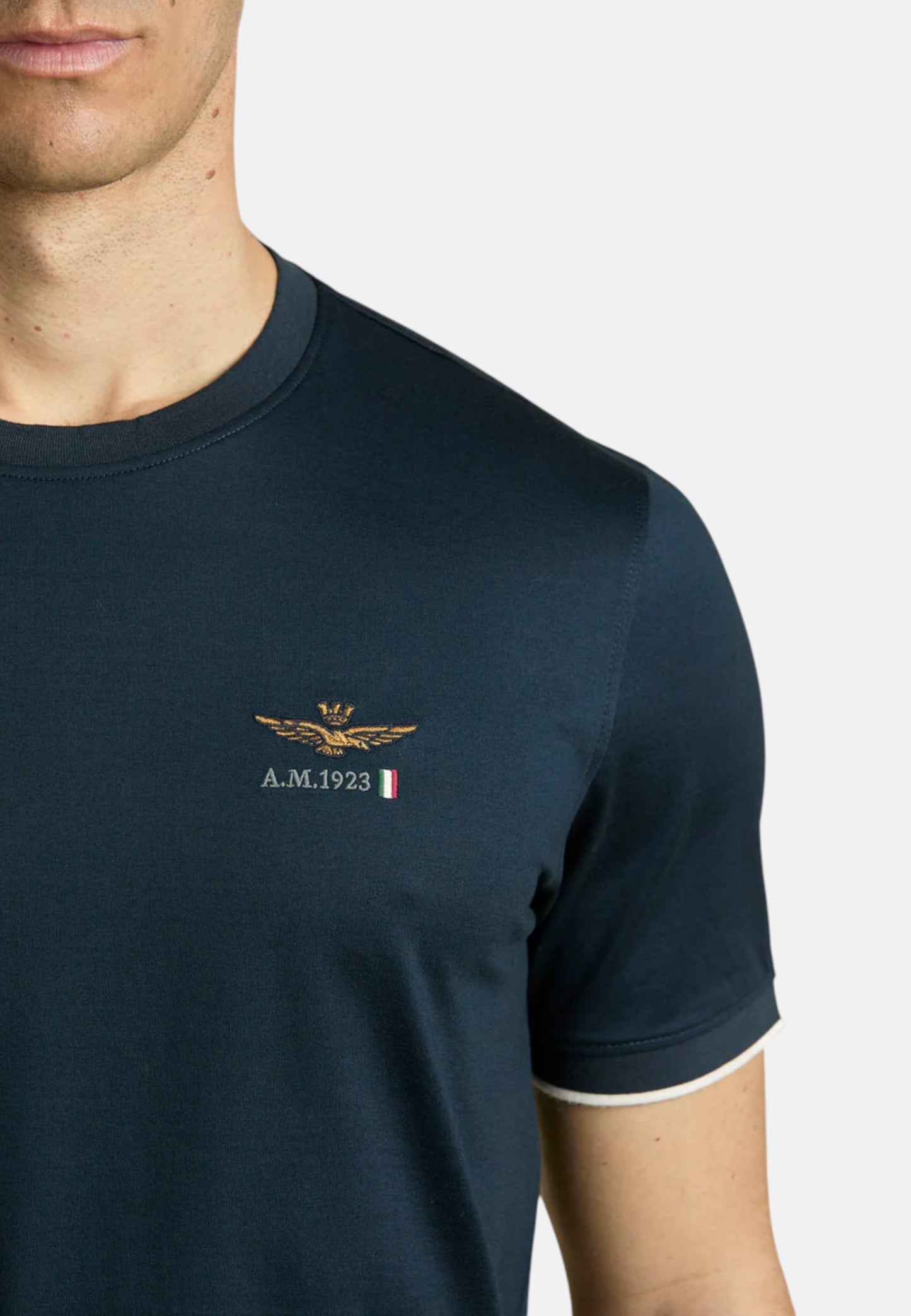 T-Shirt Manica Corta Uomo Aeronautica Militare In Jersey Di Cotone Mercerizzato  261TS2508UJ00682