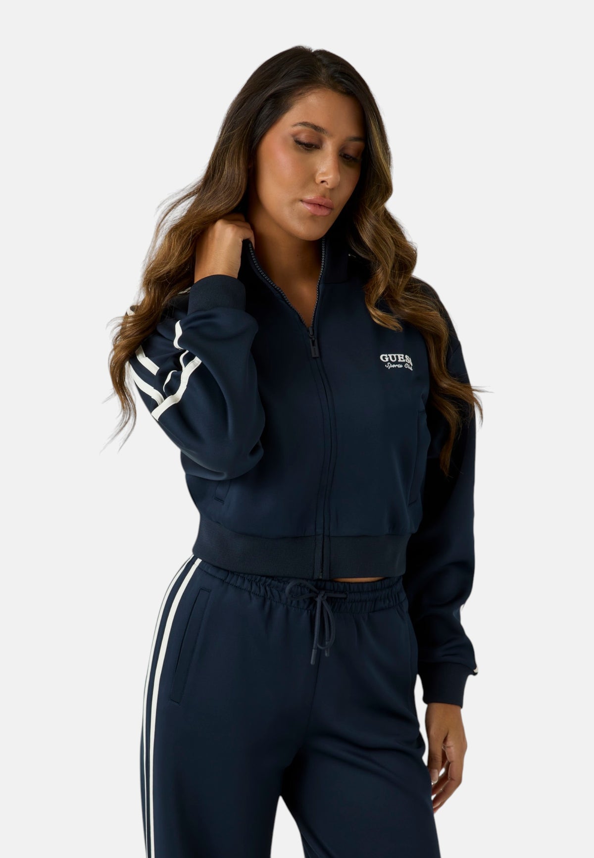 Felpa Con Zip Donna Guess  Hoshi V6YQ07K4287
