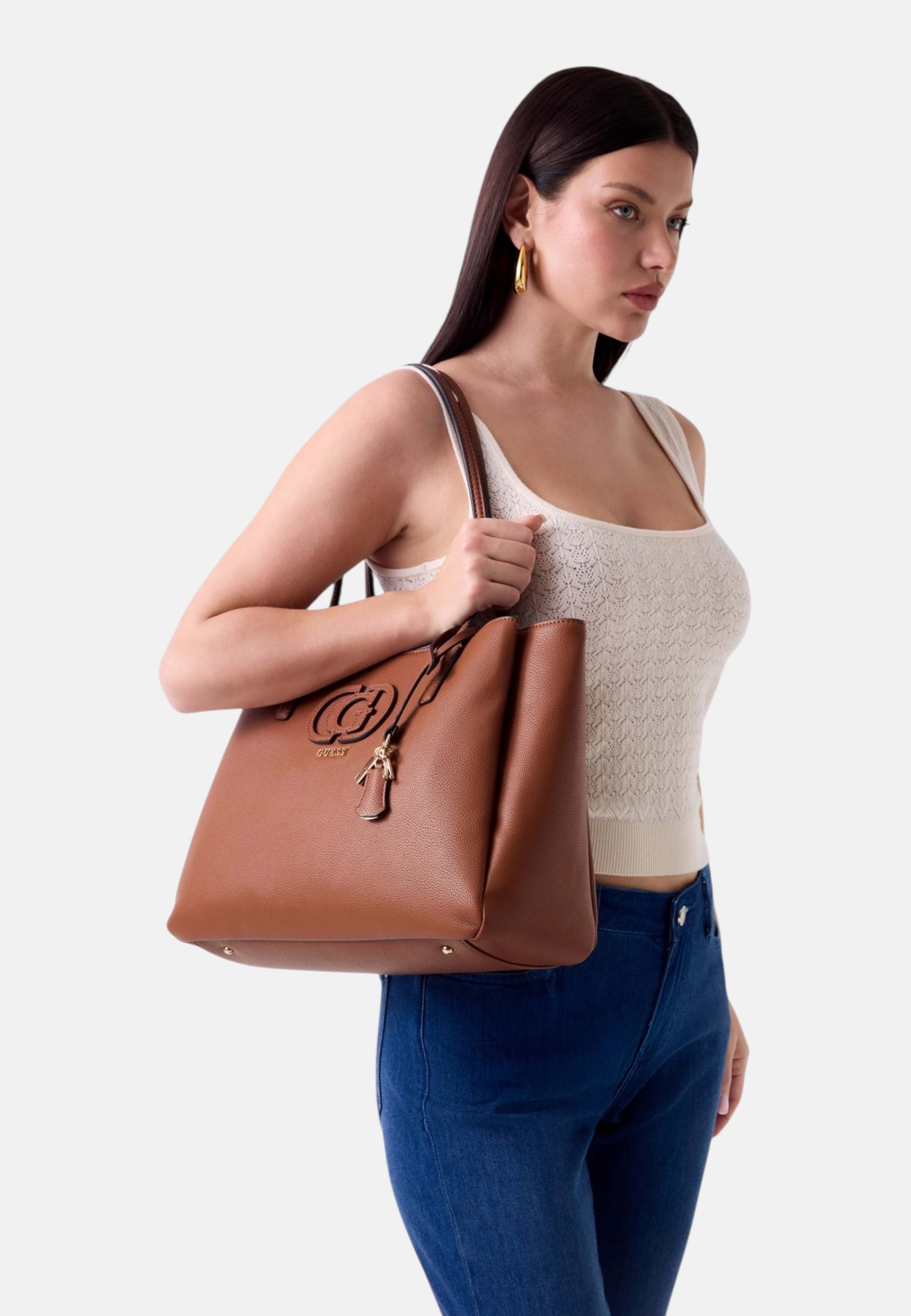 Borsa A Spalla Donna Guess Multi Comp Tote Isola HWBG9905230