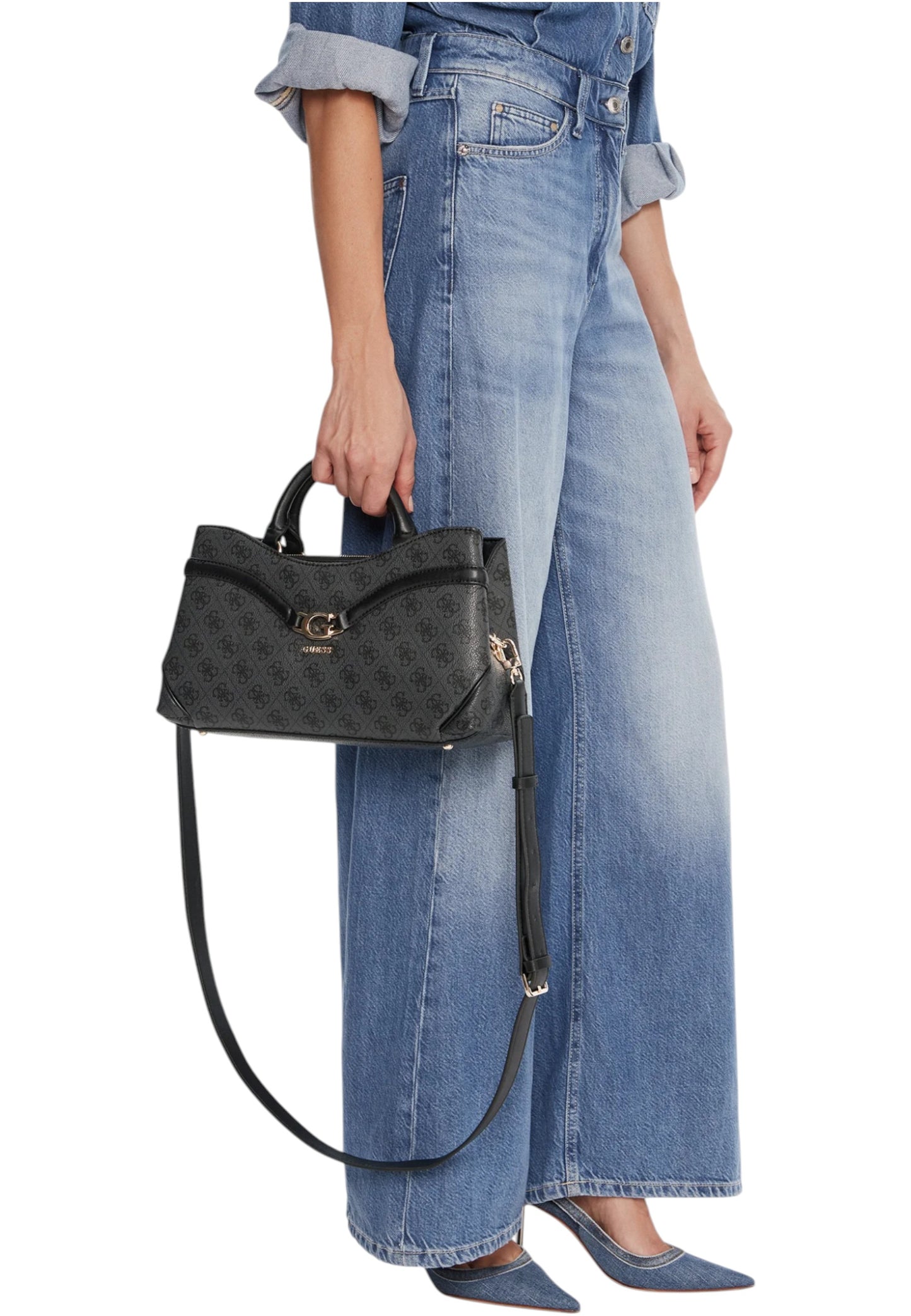 Borsa A Mano Donna Guess Girlfriend Satchel Dea HWSG7993060