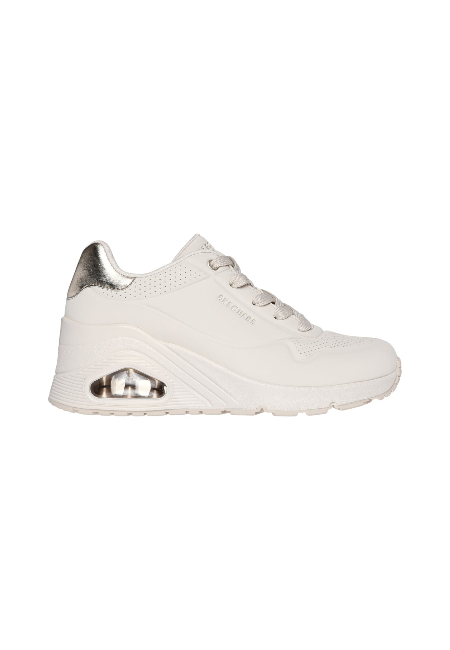 Sneakers Basse Donna Skechers Suola Rialzata Uno Wedge - Hi Steps 177520