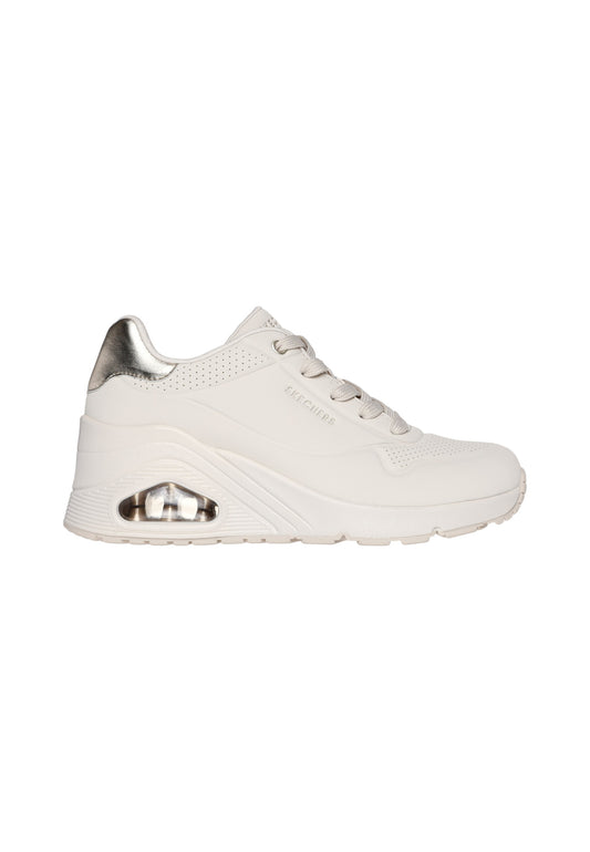Sneakers Basse Donna Skechers Suola Rialzata Uno Wedge - Hi Steps 177520