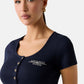 Polo Manica Corta Donna Guess  Guessxns Serafino W6GP01K2658
