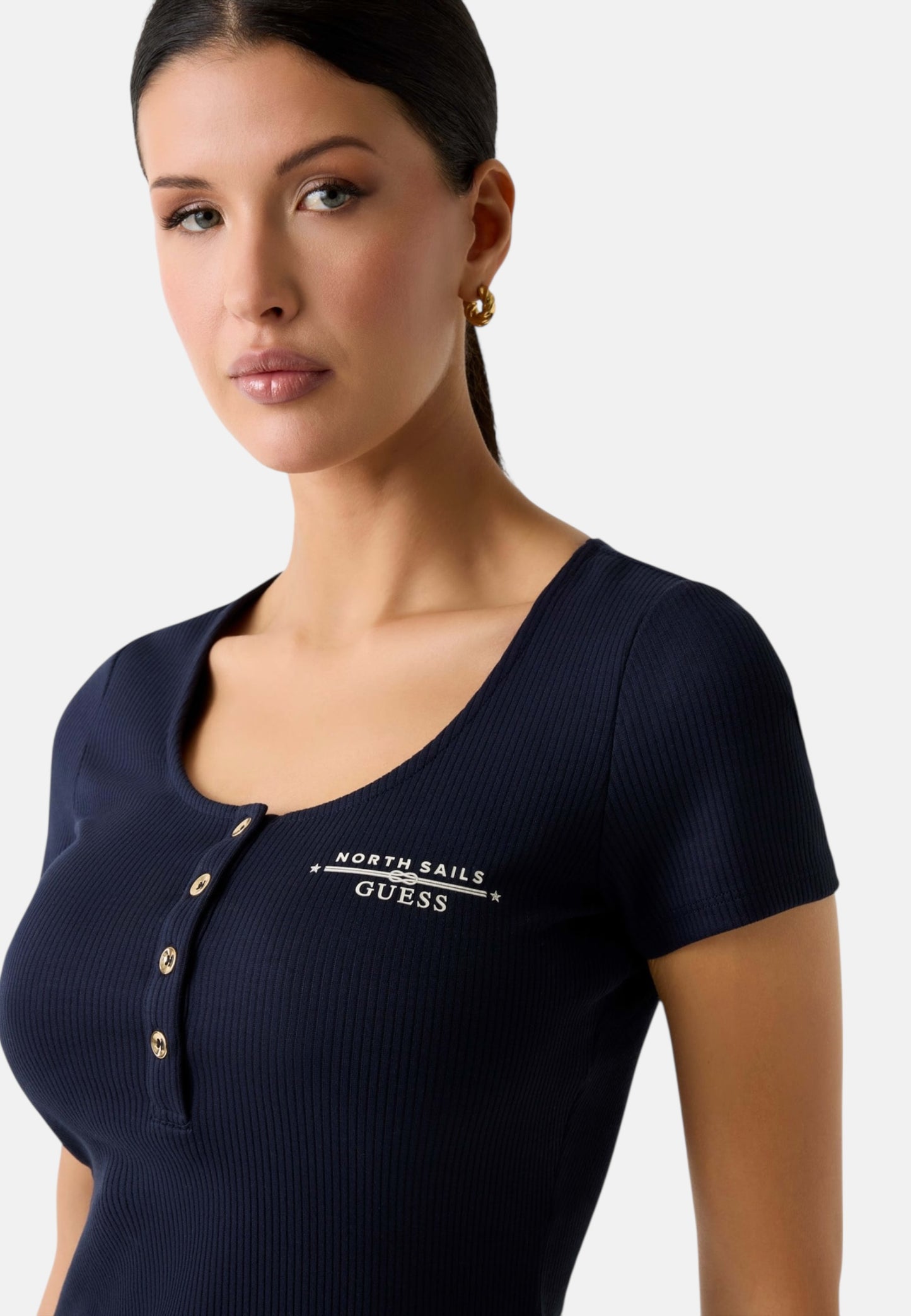 Polo Manica Corta Donna Guess  Guessxns Serafino W6GP01K2658