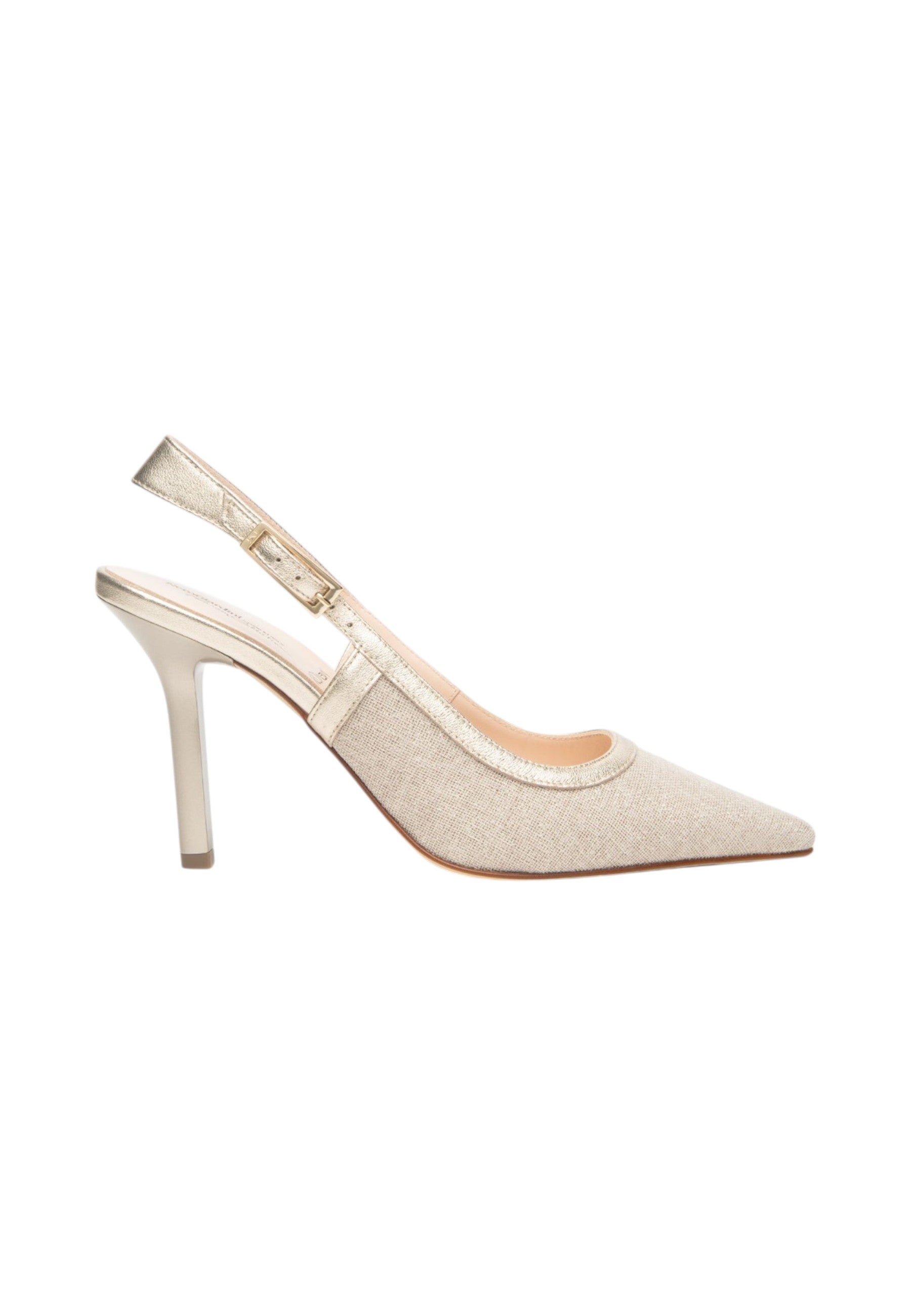 Sling Back  Donna Nero Giardini In Tessuto Lurex  E615430DE