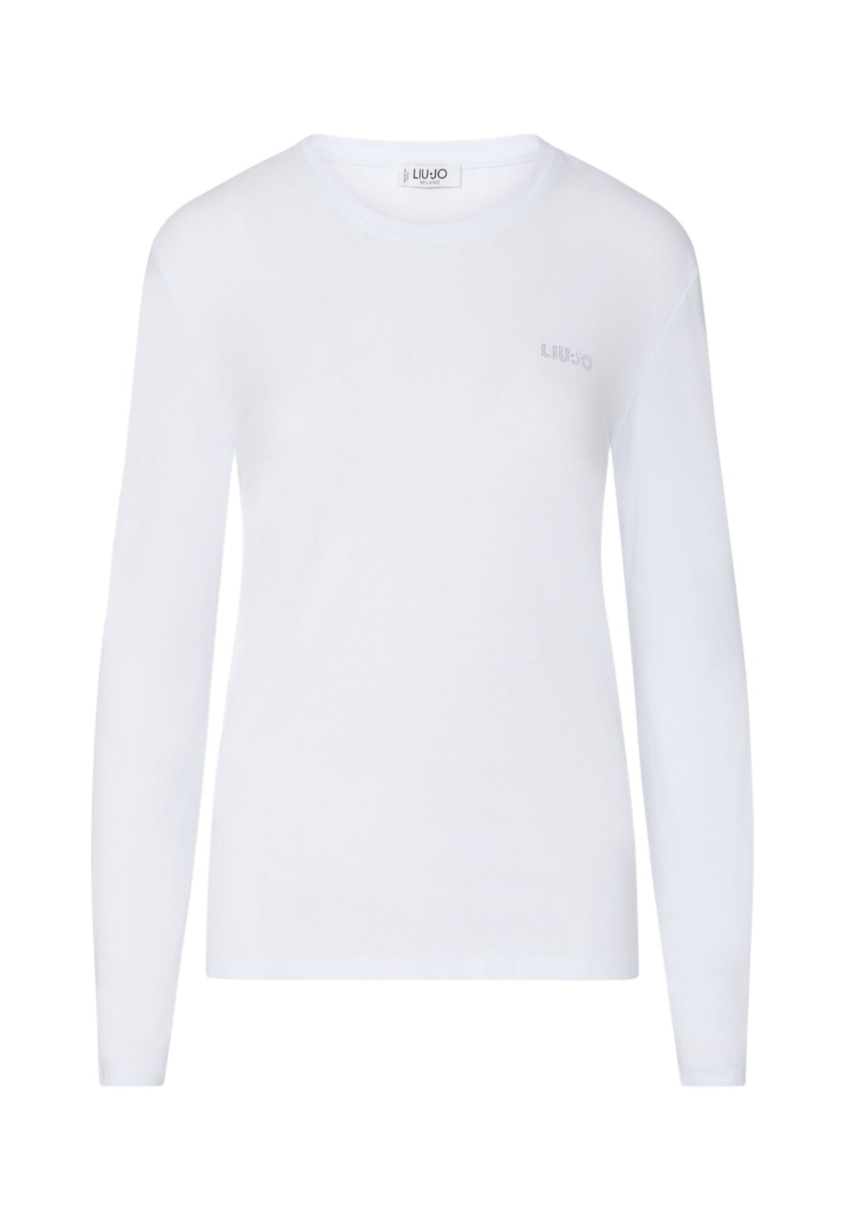 T-Shirt Manica lunga Donna Liu Jo Regular Fit Logo Crystal WF6451J6308
