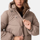Piumino Corto Donna Guess Cropped, Imbottito, Con Cappuccio Gj W6BL25W3788