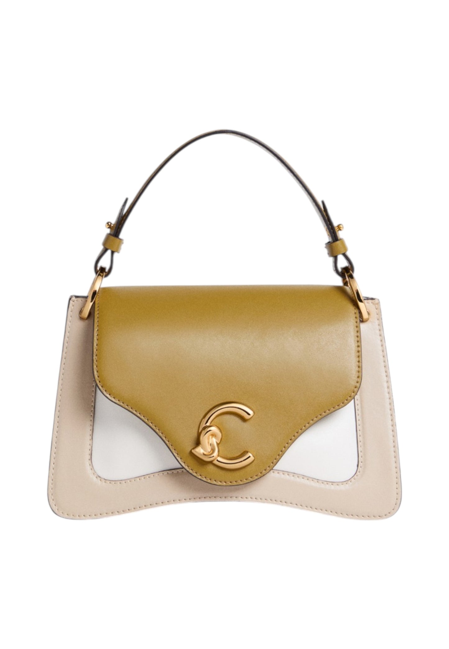 Borsa A Tracolla Donna Coccinelle In Pelle Liscia Di Vitello Multicolor Coccinelle C-Me Calf Tric Small E1U4H180201