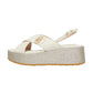 Sandali Platform Donna Liu Jo In Pelle Di Vitello Con Glitter Flo 03 SA6141PX106