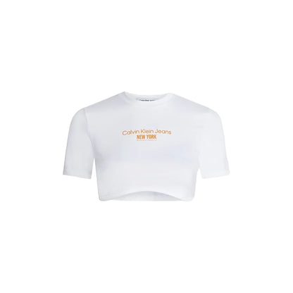 T-Shirt Manica Corta Donna Calvin klein Jeans Crop Underwire Seaming Bustier J20J221483
