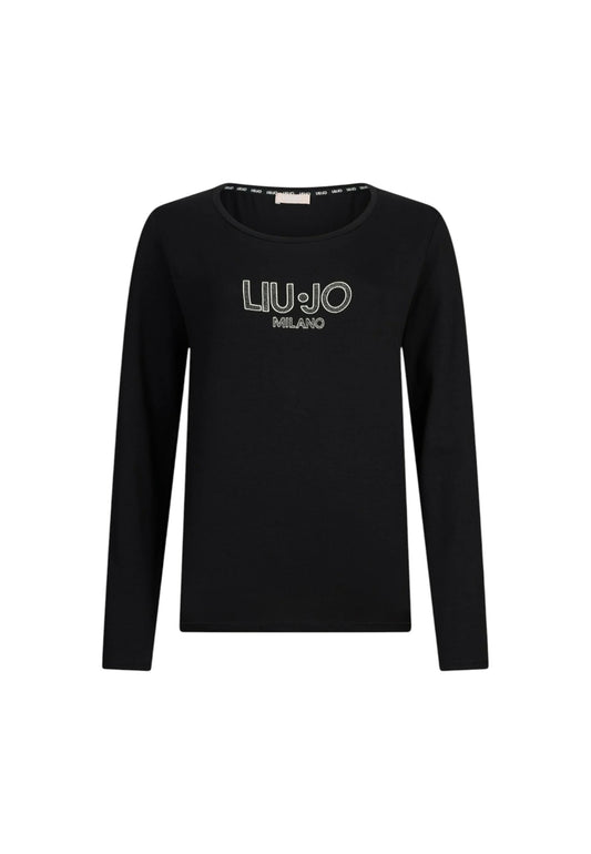 T-Shirt Manica lunga Donna Liu Jo  Liujo Studs TF5169JS003