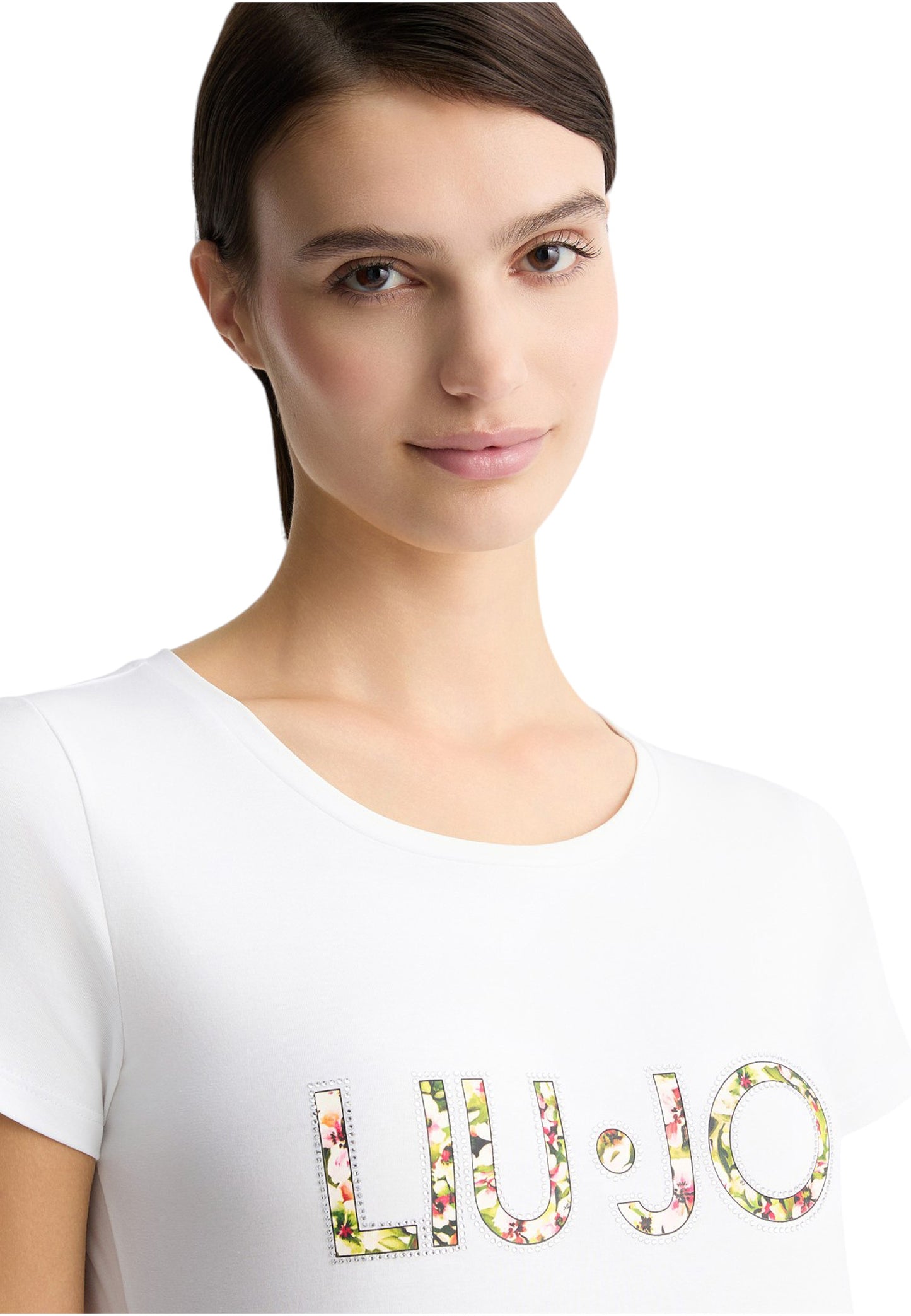 T-Shirt Manica Corta Donna Liu Jo  Flowers