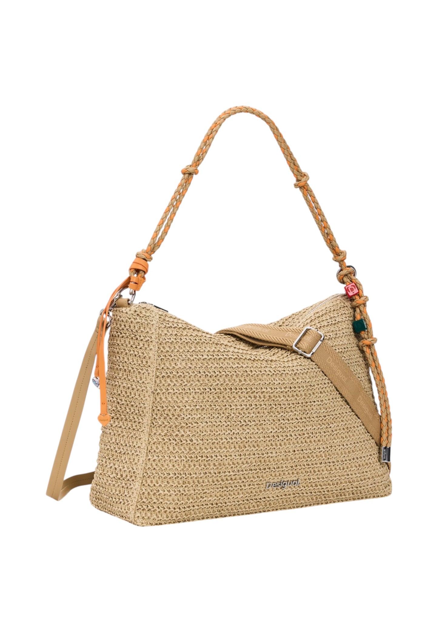 Borsa A Spalla Donna Desigual  Half Logo Raffia Leiria 26SAXO04