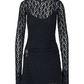 Vestito Corto Donna Liu Jo In Pizzo Stretch  WF6252J3975