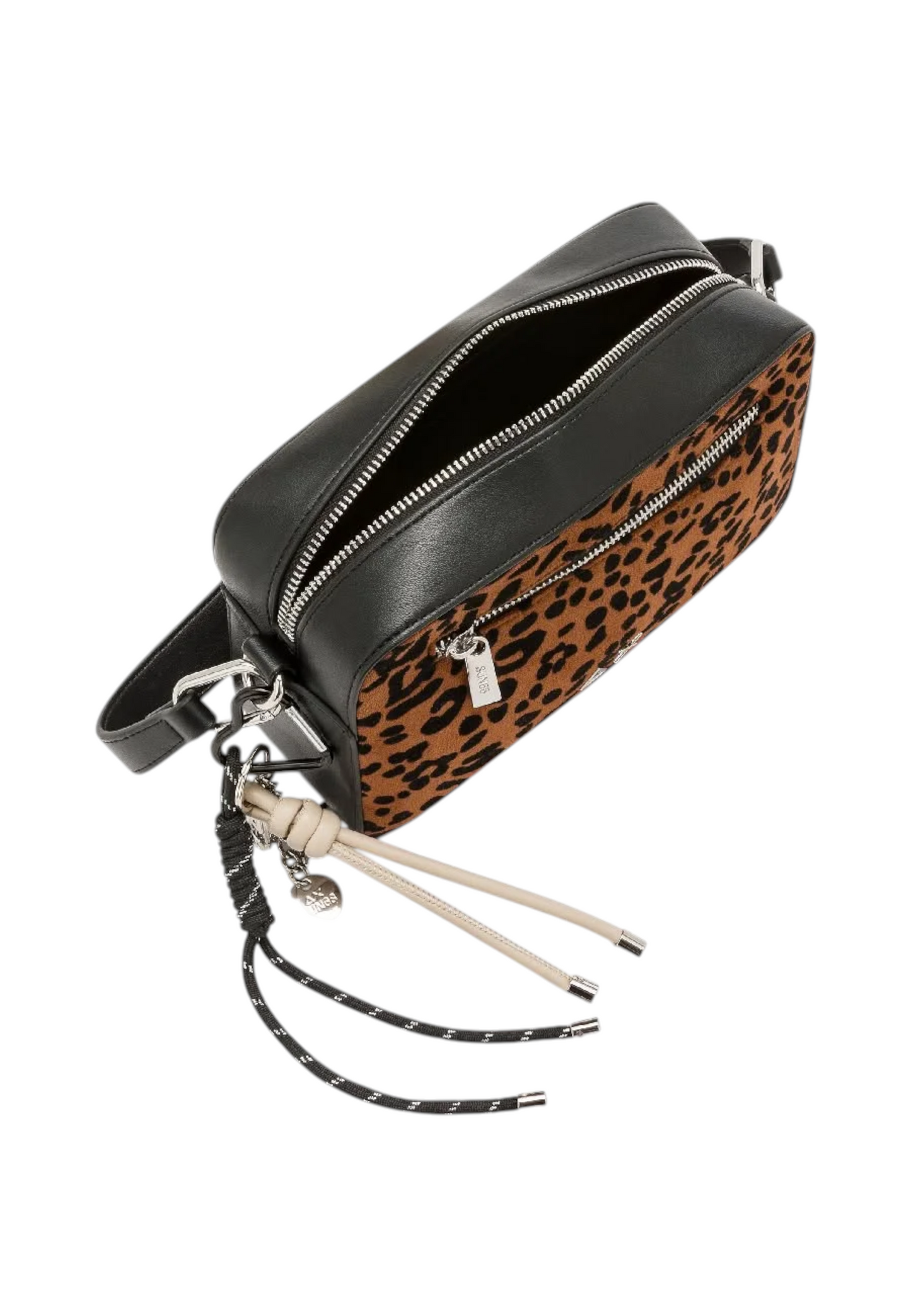 Borsa A Tracolla Donna Sun68 Camera Bag, Chiusura Con Zip, Tasca Esterna Con Zip, Charm Logato Animalier Y46239