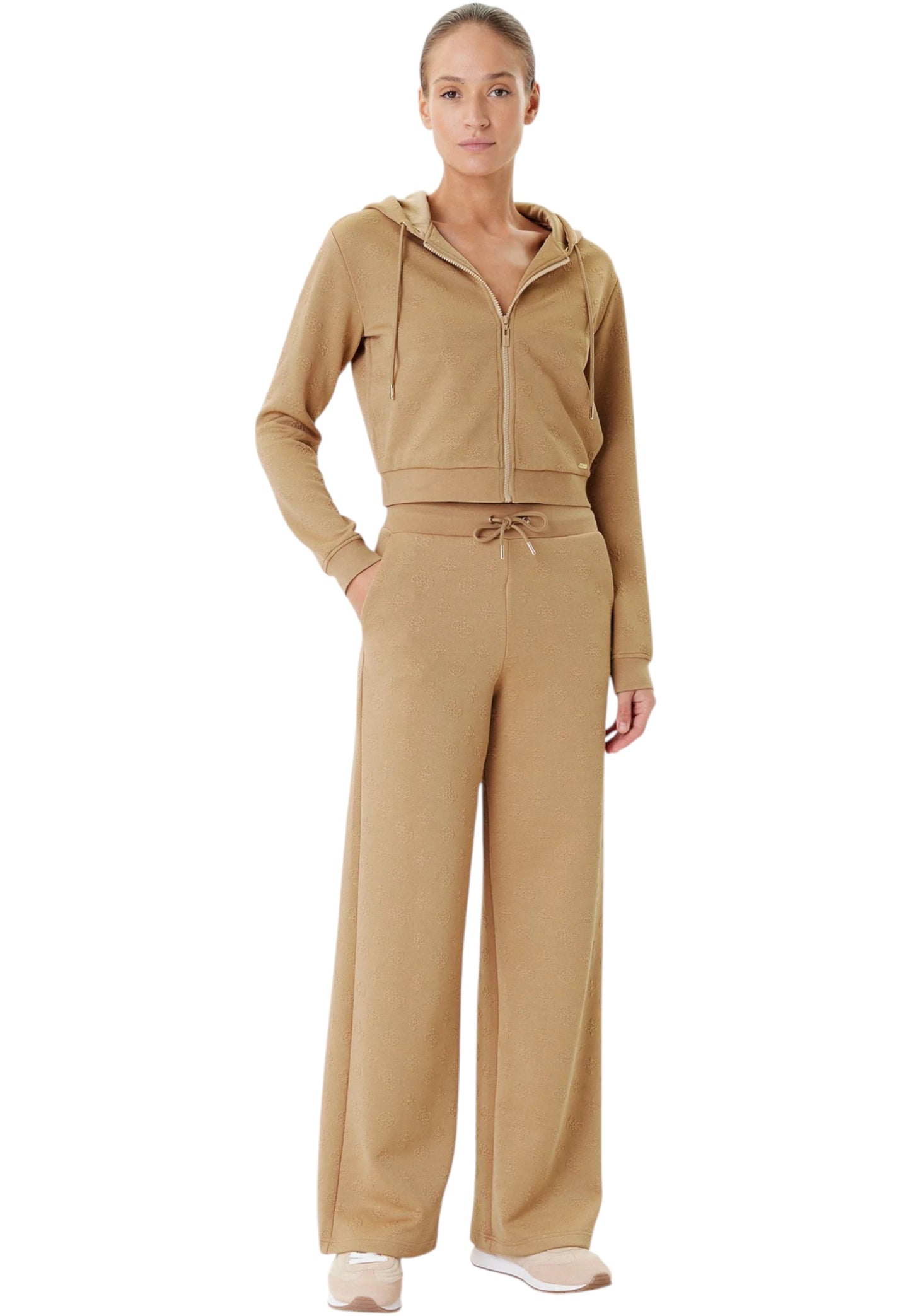 Pantaloni Tuta Donna Guess Wide Leng 3D Peony V5YB19KBSL2