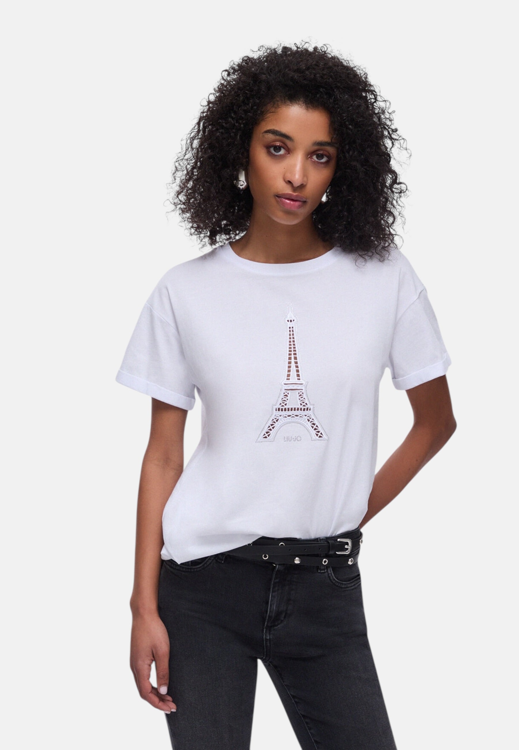 T-Shirt Manica Corta Donna Liu Jo Paris Ajour Eco Line WA6413JS904