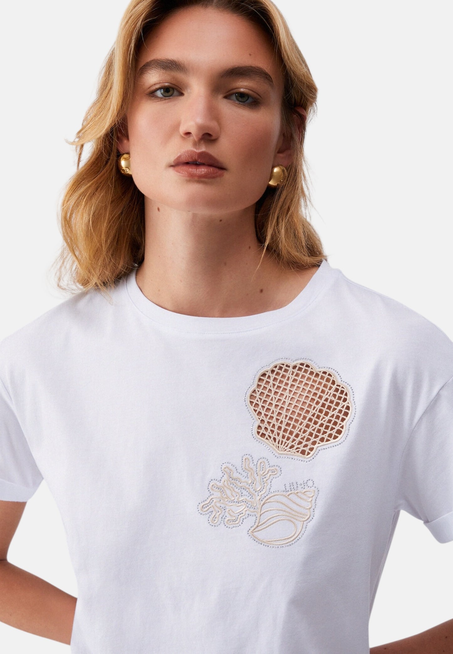 T-Shirt Manica Corta Donna Liu Jo Shell Liujo Eco Line WA6413JS904
