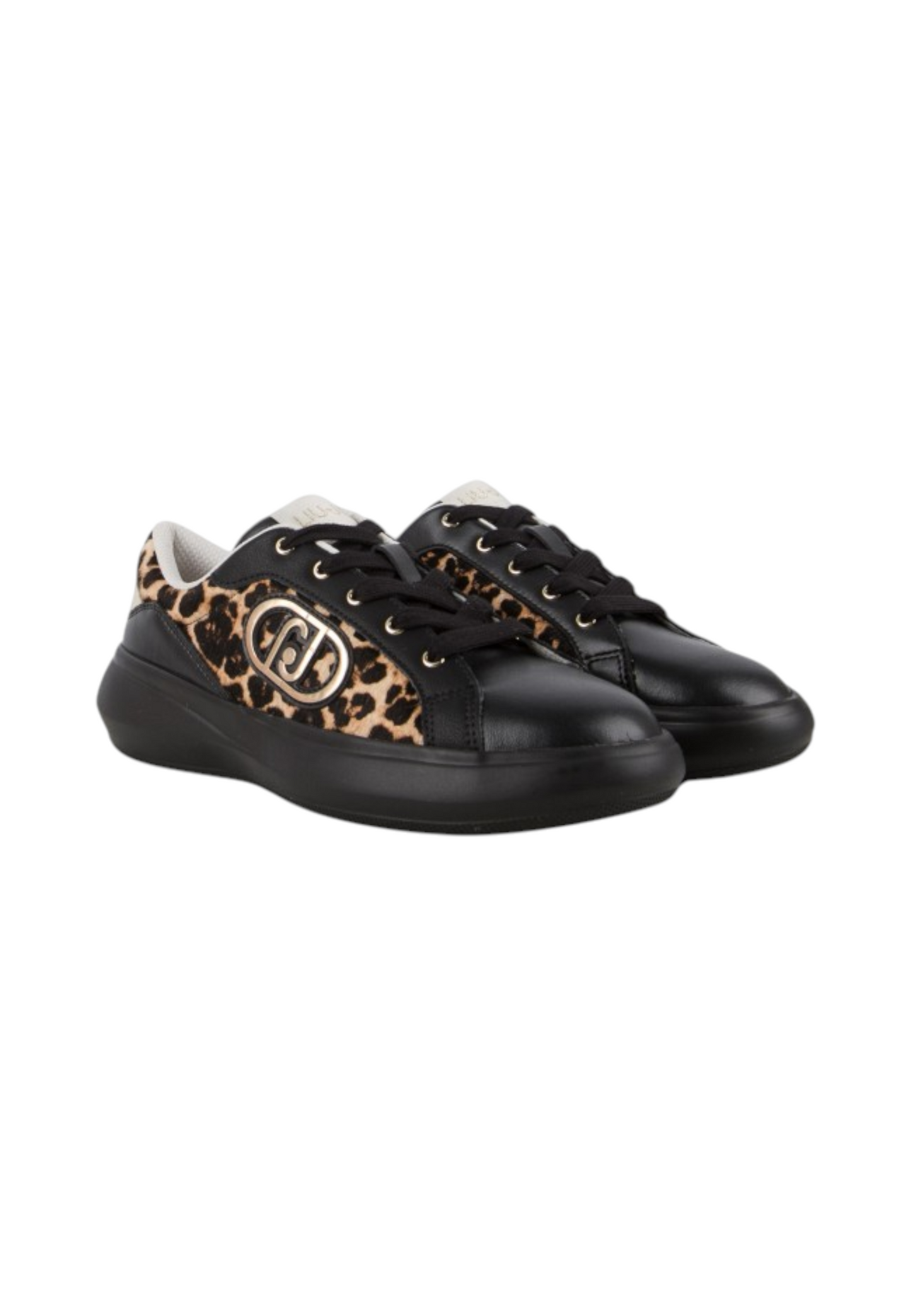 Sneakers Basse Donna Liu Jo In Pelle Con Inserti Leopardati E Platform Casper 04 BF6055TX549