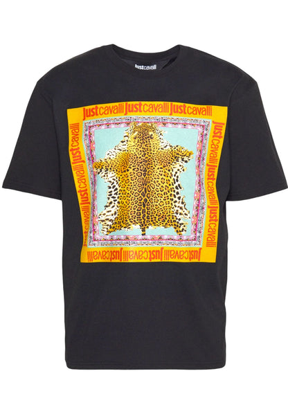 T-Shirt Manica Corta Uomo Just Cavalli  74Mm600 R Leo Foulard 74OBHF09CJ200