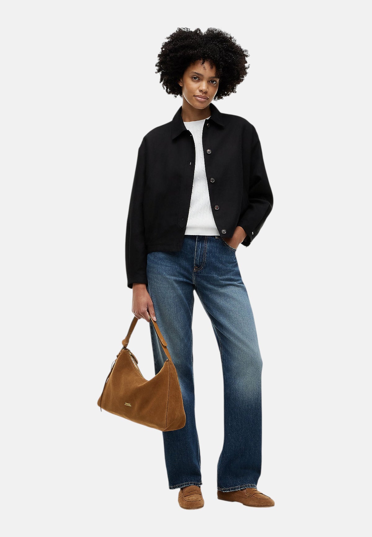 Borsa A Spalla Donna Tommy Hilfiger Shoulder Bag Suede Th Statement AW0AW18824