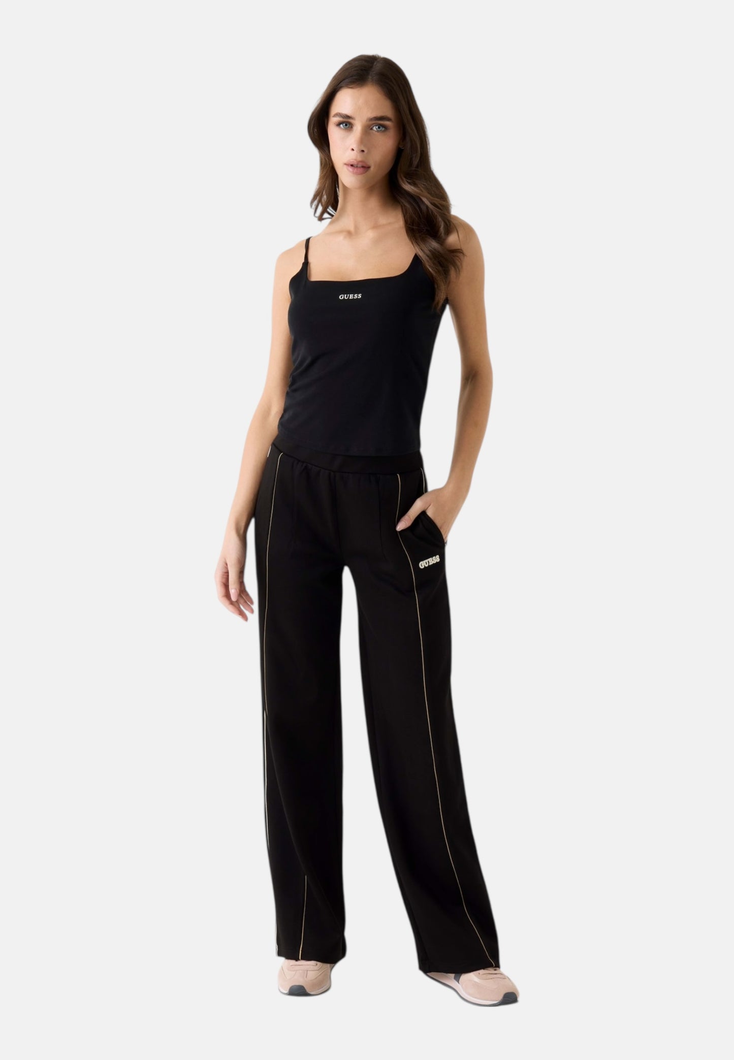 Pantaloni Tuta Donna Guess Wide Leg Georgia V6RB00KD852